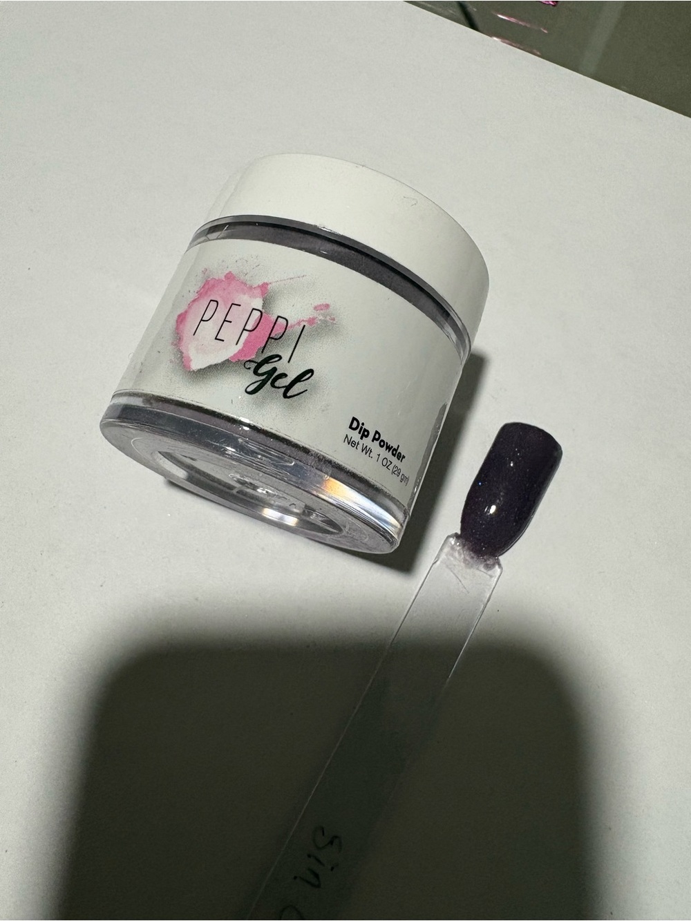 Peppi Gel Sin City purple temperature changing dip nail powder